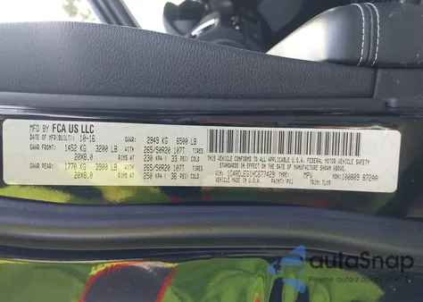 2017 Dodge Durango Citadel Awd из США, поврежденный, VIN 1C4RDJEG1HC677429